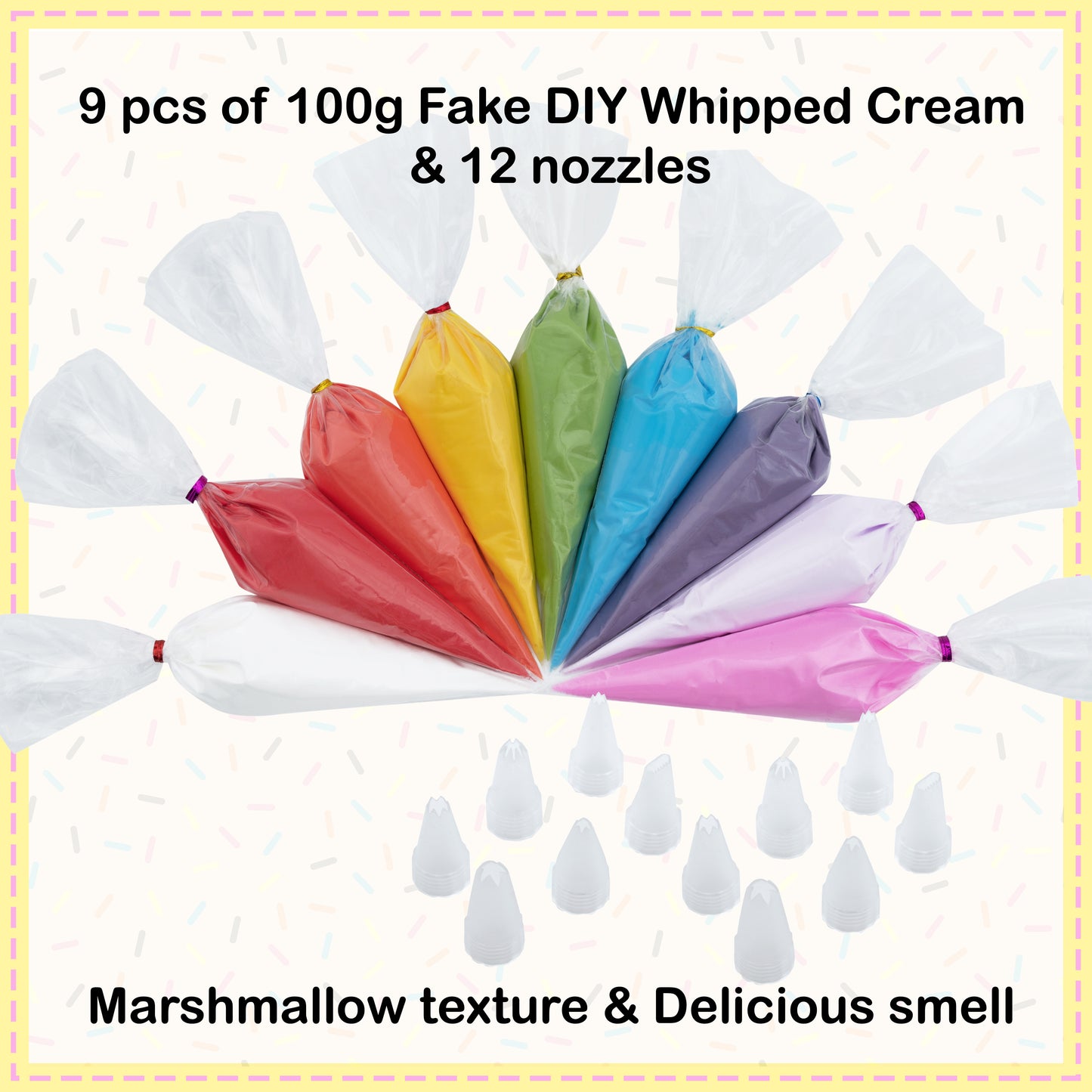Rainbow Decoden Cream Set