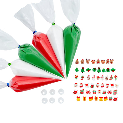 Christmas Decoden Cream & 50 Mini Charms Set