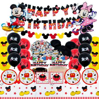Mickey & Minnie Mouse Birthday Party Decorations Set