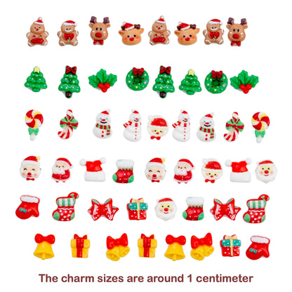 Christmas Decoden Cream & 50 Mini Charms Set