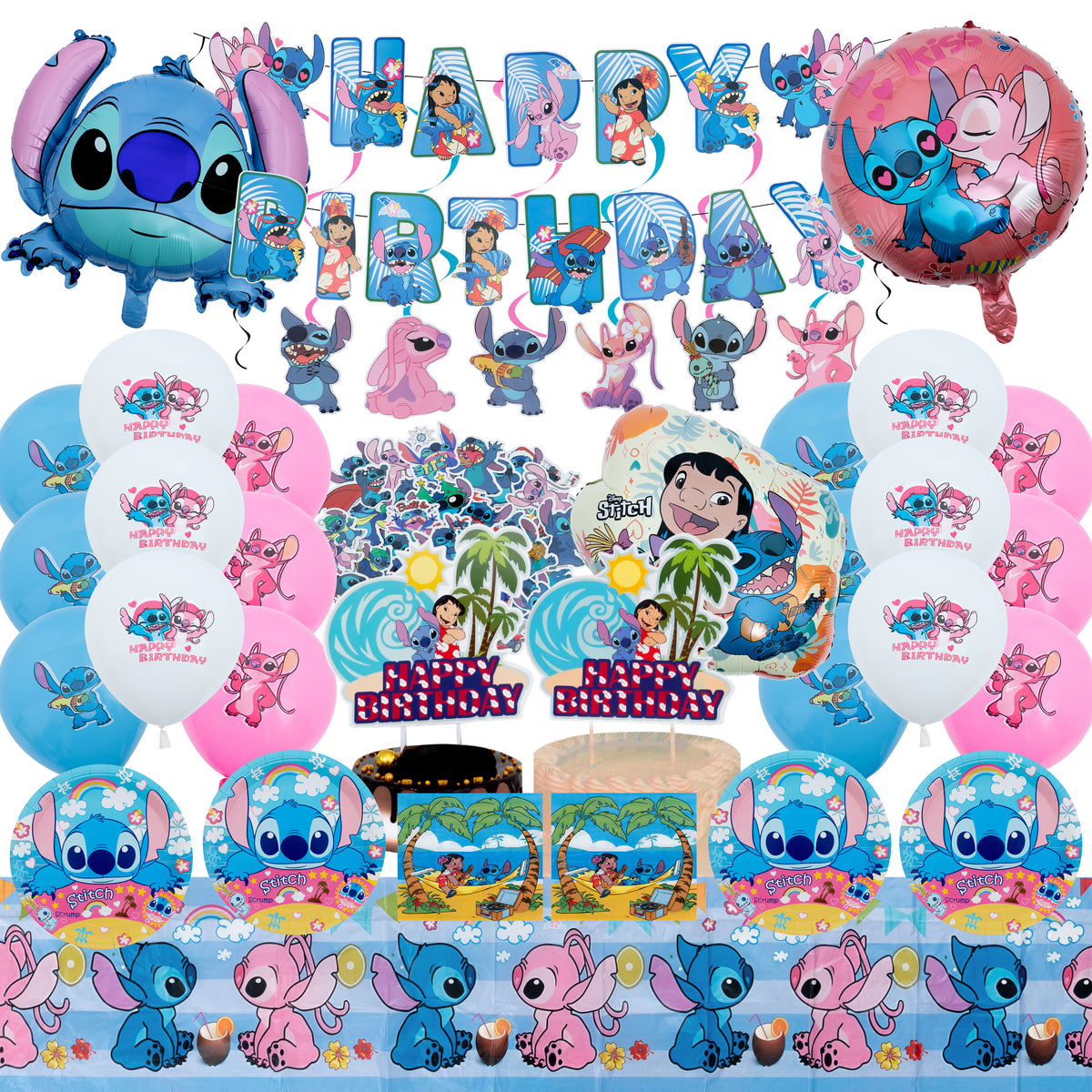 Lilo & Stitch Birthday Party Decorations Set
