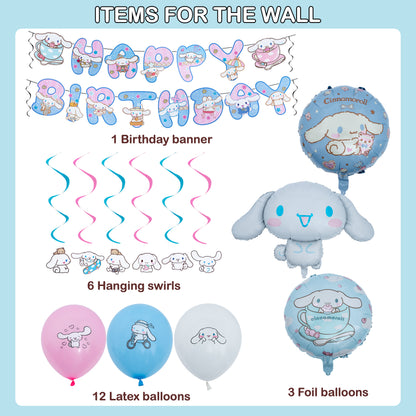 Cinnamoroll Birthday Decorations Set
