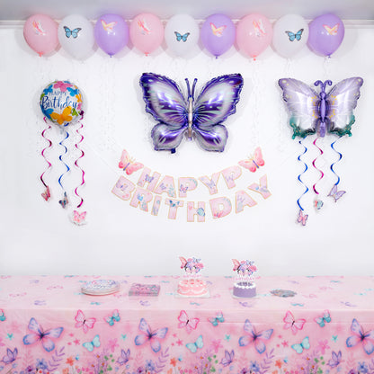 Butterfly Garden Birthday Party Decorations Set