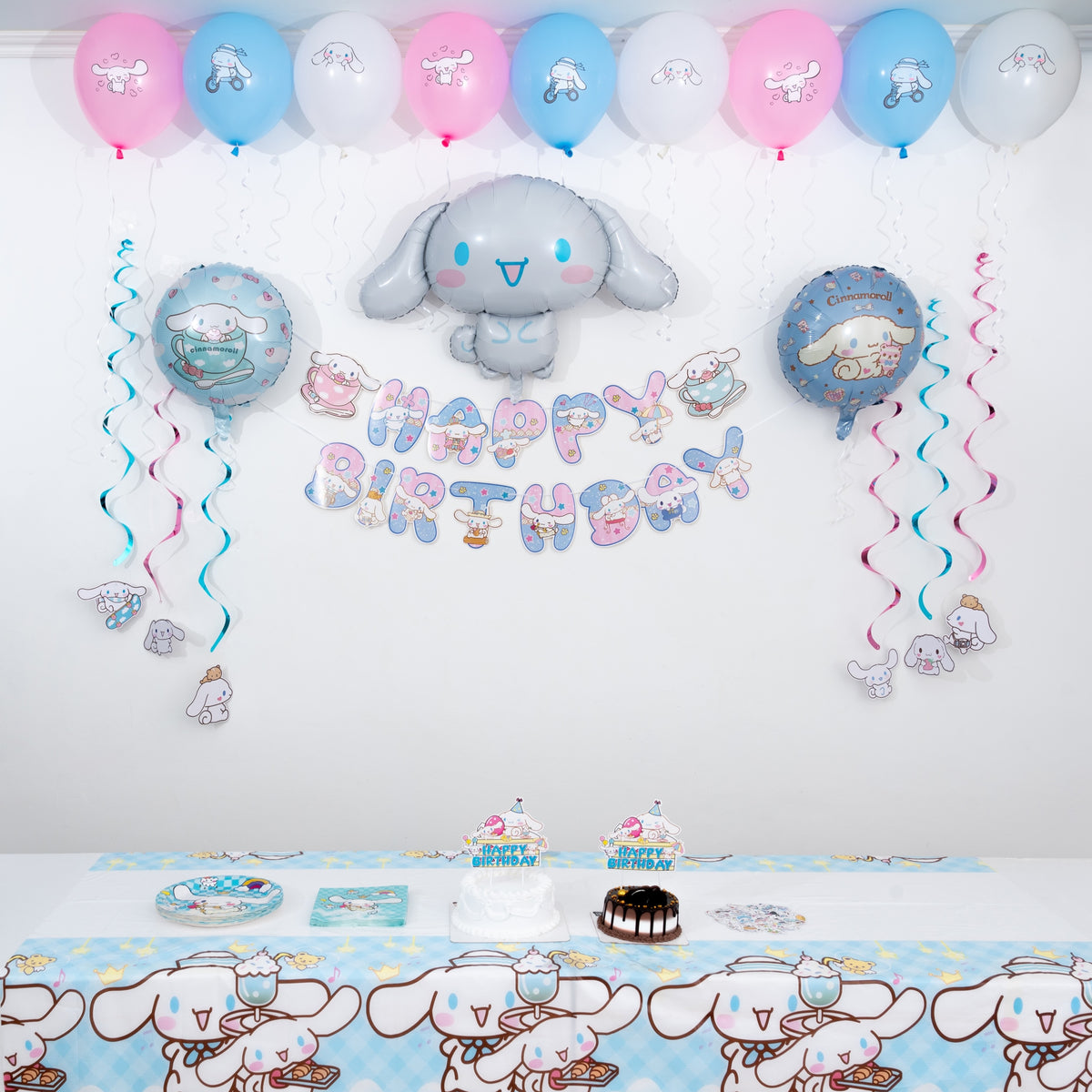 Cinnamoroll Birthday Decorations Set