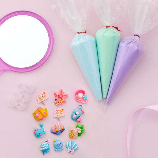 Mermaid Decoden Cream & Charms Kit