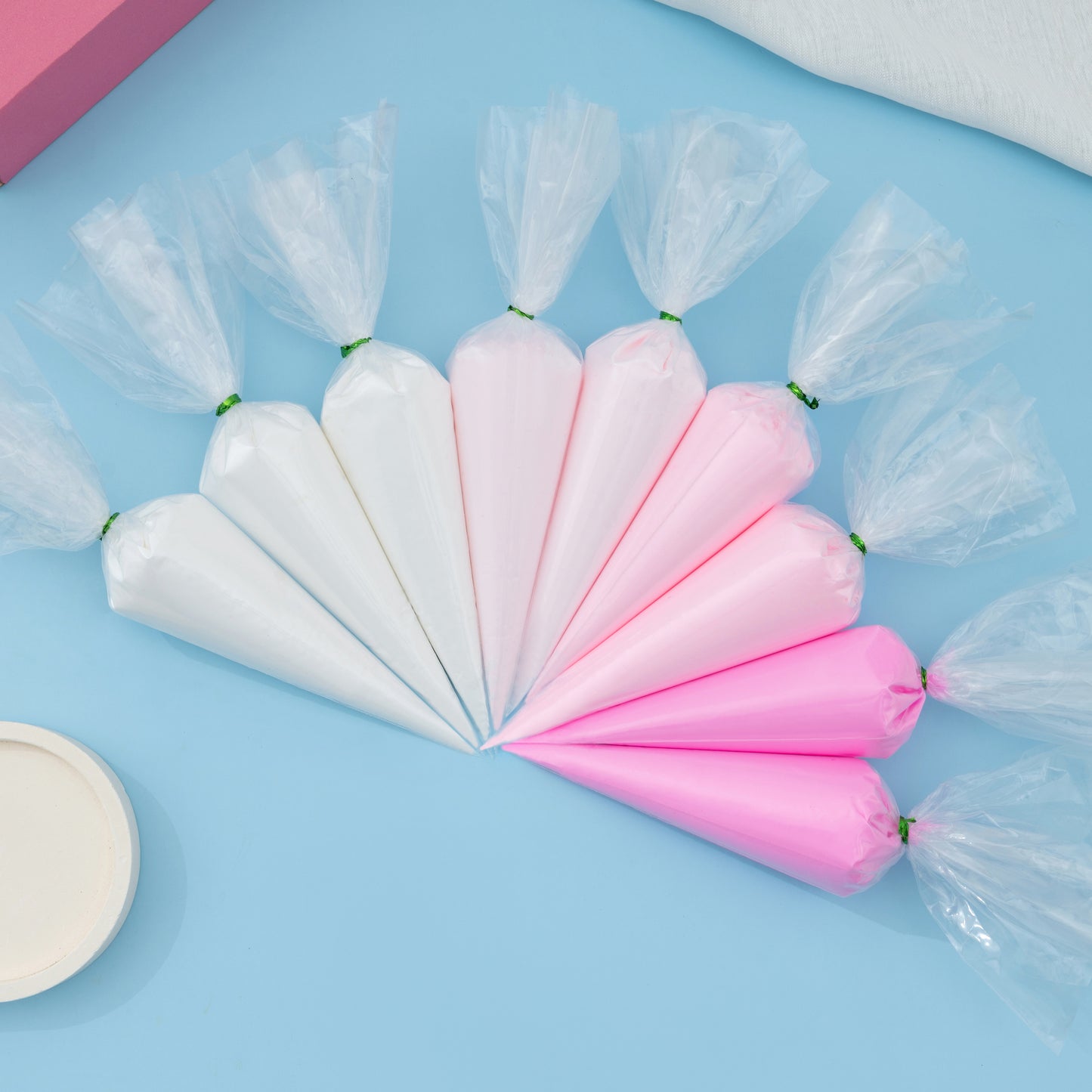 White & Pinks Decoden Cream Set