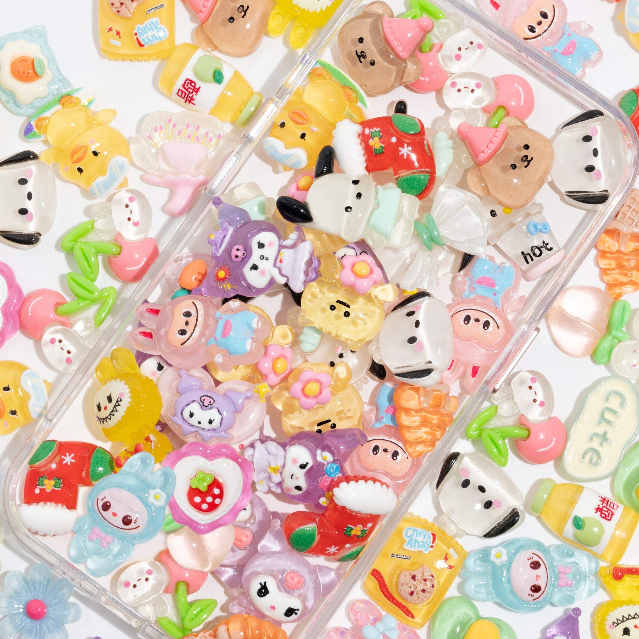 100 PCS Mixed Decoden Charms, Flatback Resin Charms