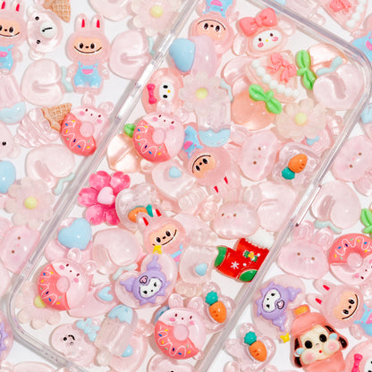 100 PCS Mixed Decoden Charms, Flatback Resin Charms