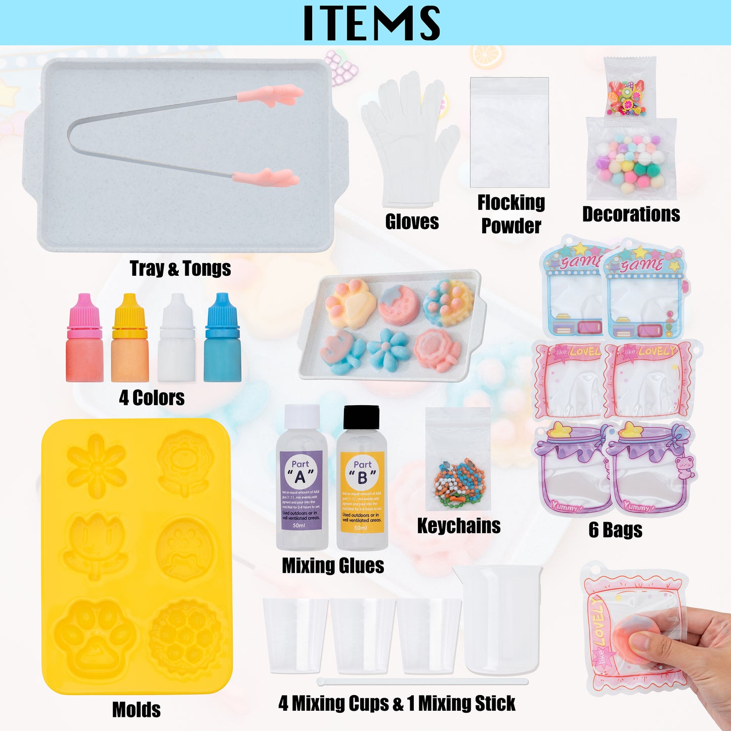 Squishy Making Kit (Sweets Set)