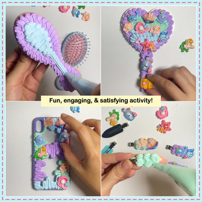 Mermaid Decoden Cream & Charms Kit