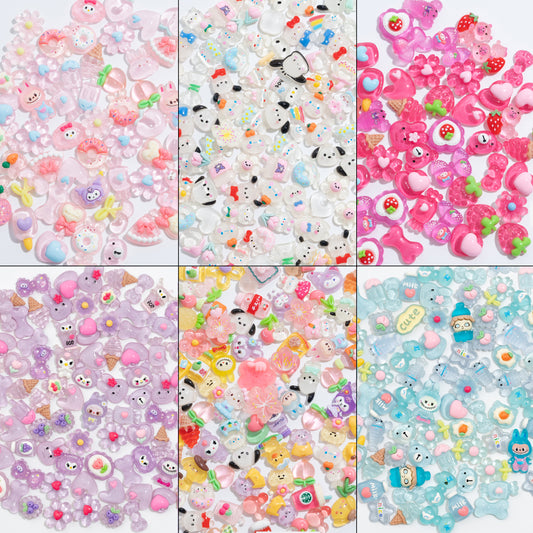 Bulk 100PCS Mixed Decoden Resin Charms