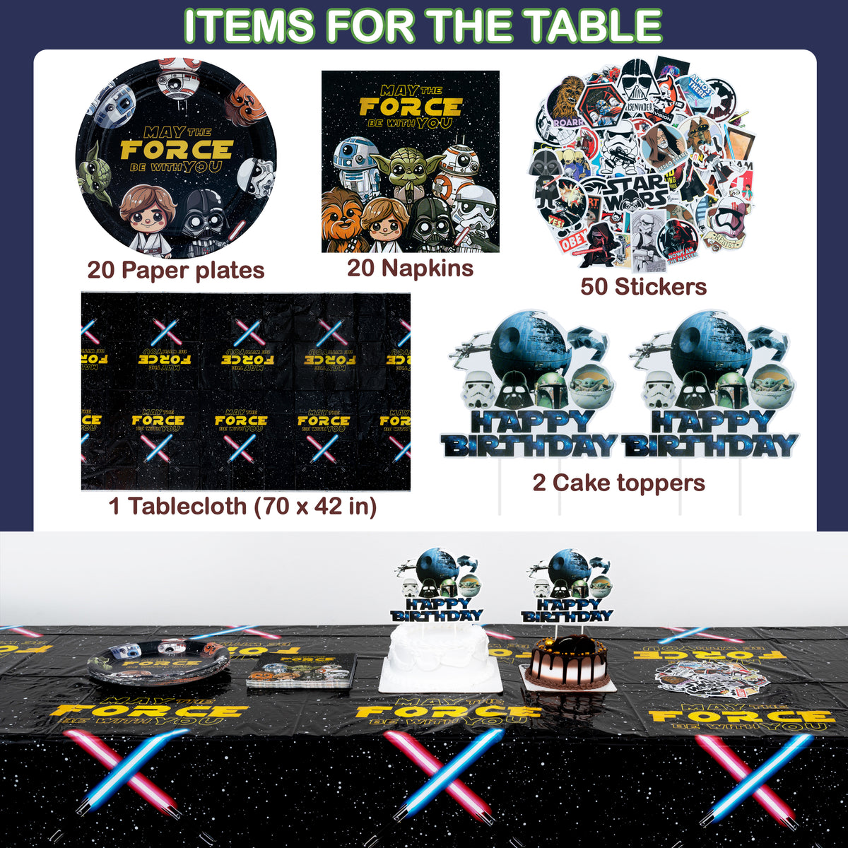 Star Wars Birthday Party Decorations Set