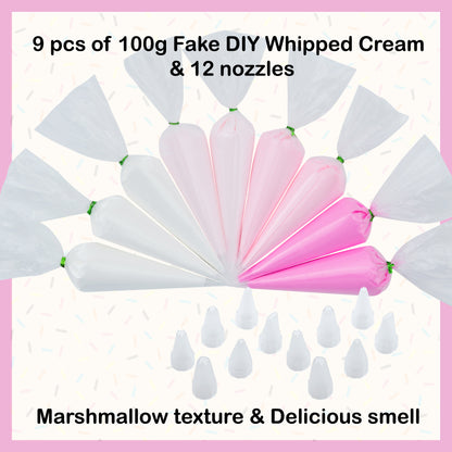 White & Pinks Decoden Cream Set