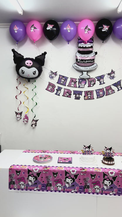 Kuromi & My Melody Birthday Party Decorations Set