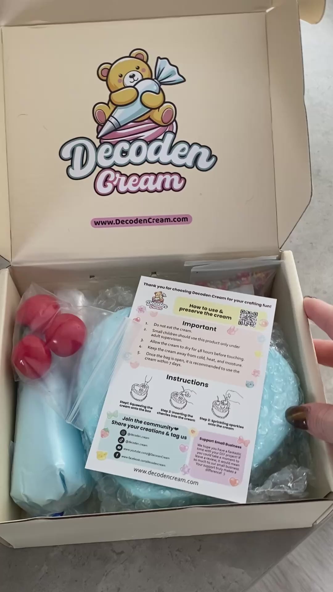 Fake Cake Jewelry Box Decoden Kit